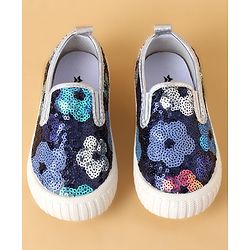 Cute Walk by Babyhug Casual Shoes With Sequin Detailing - Golden