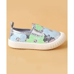 Cute Walk by Babyhug Casual Shoes With Sequin Detailing - Golden