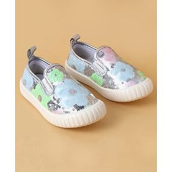 Cute Walk by Babyhug Casual Shoes With Sequin Detailing - Golden