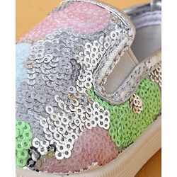 Cute Walk by Babyhug Casual Shoes With Sequin Detailing - Golden