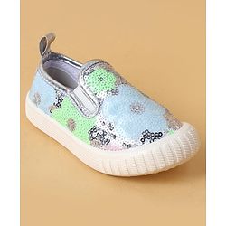 Cute Walk by Babyhug Casual Shoes With Sequin Detailing - Golden