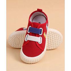 Cute Walk by Babyhug Slip On Casual Shoes With Dino Print - Red