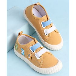 Cute Walk by Babyhug Slip On Casual Shoes With Dino Print - Red