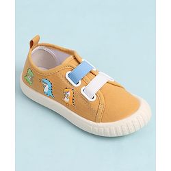 Cute Walk by Babyhug Slip On Casual Shoes With Dino Print - Red