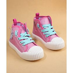 Cute Walk by Babyhug Casual Shoes with Zip Closure & Unicorn Applique - Pink