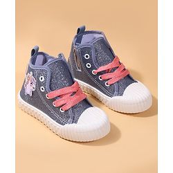 Cute Walk by Babyhug Casual Shoes with Zip Closure & Unicorn Applique - Pink