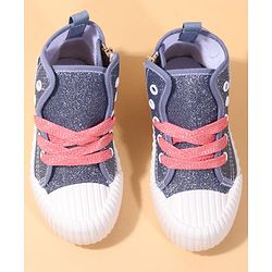 Cute Walk by Babyhug Casual Shoes with Zip Closure & Unicorn Applique - Pink