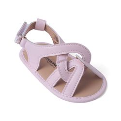 Cute Walk by Babyhug Velcro Closure Striped Booties - Pink