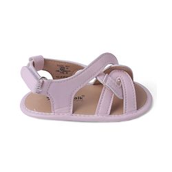 Cute Walk by Babyhug Velcro Closure Striped Booties - Pink