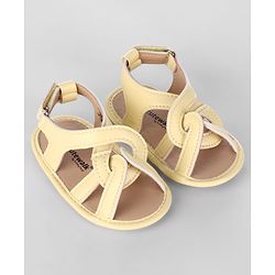Cute Walk by Babyhug Velcro Closure Striped Booties - Pink