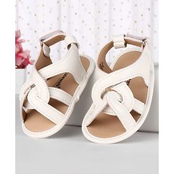 Cute Walk by Babyhug Velcro Closure Striped Booties - Pink