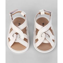Cute Walk by Babyhug Velcro Closure Striped Booties - Pink