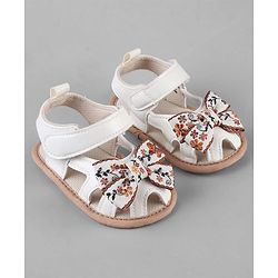 Cute Walk by Babyhug Booties With Floral Embroidery - Pink