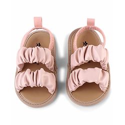 Cute Walk by Babyhug Booties  with Back Strap - Pink