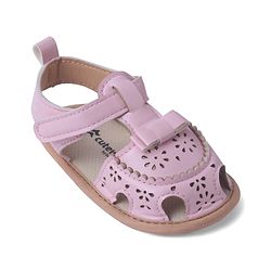Cute Walk by Babyhug Velcro Closure Solid Booties - Pink