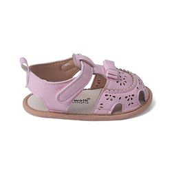 Cute Walk by Babyhug Velcro Closure Solid Booties - Pink