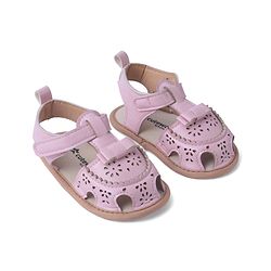 Cute Walk by Babyhug Velcro Closure Solid Booties - Pink