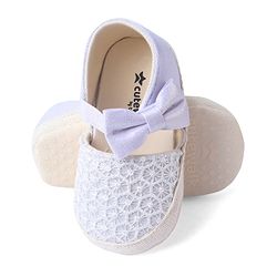 Cute Walk by Babyhug Booties With Bow Applique - White