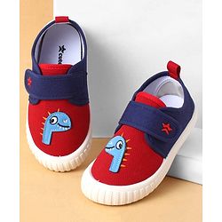 Cute Walk by Babyhug Casual Shoes with Velcro Closure & Dino Applique - Green