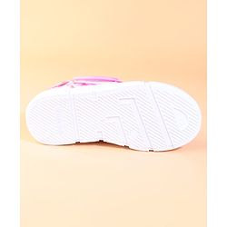 Cute Walk by Babyhug Velcro Closure Casual Shoes With Butterfly Print - Fuchsia