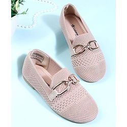 Cute Walk by Babyhug Slip On Solid Ballerina - Beige