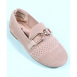 Cute Walk by Babyhug Slip On Solid Ballerina - Beige