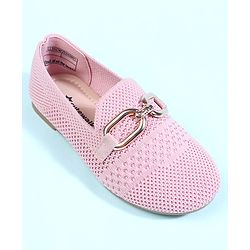 Cute Walk by Babyhug Slip On Solid Ballerina - Beige