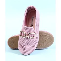 Cute Walk by Babyhug Slip On Solid Ballerina - Beige