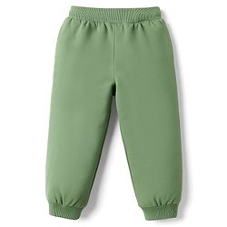 Babyhug Disney Single Jersey Knit Full Length Lounge Pant With Disney Character Graphics - Olive Green