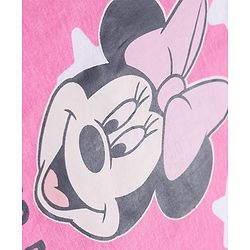 Babyhug Disney Single Jersey Knit Full Sleeves Night Suit With Minnie Mouse Graphics - Pink