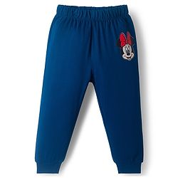 Babyhug Disney Single Jersey Knit Full Sleeves Night Suit With Minnie Mouse Graphics Pack Of 2 - Red & Navy Blue