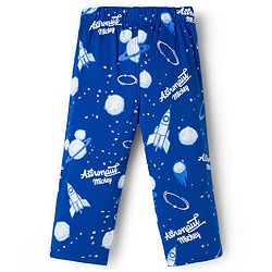 Babyhug Disney Single Jersey Knit Full Sleeves Night Suit With Mickey Mouse Graphics - Red & Navy Blue
