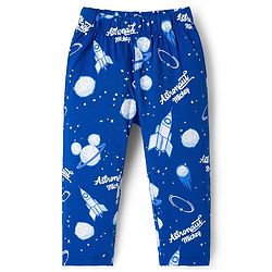 Babyhug Disney Single Jersey Knit Full Sleeves Night Suit With Mickey Mouse Graphics - Red & Navy Blue