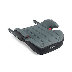 Babyhug ISOFIX Booster Seat | Forward Facing (2236kg) | Age group 3 (6 - 12 year Old) ECE R44/04 |Black & Grey
