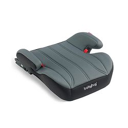 Babyhug ISOFIX Booster Seat | Forward Facing (2236kg) | Age group 3 (6 - 12 year Old) ECE R44/04 |Black & Grey