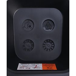 Babyhug ISOFIX Booster Seat | Forward Facing (2236kg) | Age group 3 (6 - 12 year Old) ECE R44/04 |Black & Grey