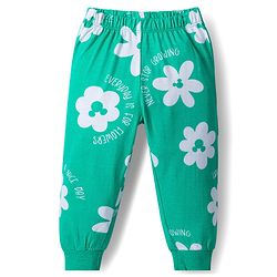 Babyhug Disney Single Jersey Knit Full Sleeves Night Suit With Minnie Mouse Print - Green
