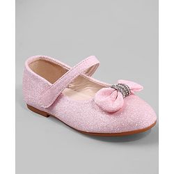 Cute Walk by Babyhug Ballerina with Bow Applique - Pink