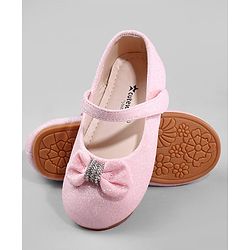 Cute Walk by Babyhug Ballerina with Bow Applique - Pink