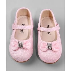 Cute Walk by Babyhug Ballerina with Bow Applique - Pink