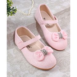 Cute Walk by Babyhug Ballerina with Bow Applique - Pink