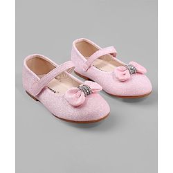 Cute Walk by Babyhug Ballerina with Bow Applique - Pink