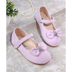 Cute Walk by Babyhug Ballerina with Bow Applique - Pink