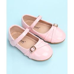Cute Walk by Babyhug Velcro Closure Ballerina with Embellishment - Black
