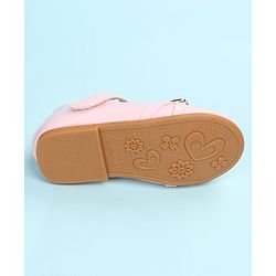Cute Walk by Babyhug Velcro Closure Ballerina with Embellishment - Black