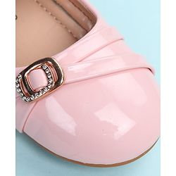 Cute Walk by Babyhug Velcro Closure Ballerina with Embellishment - Black