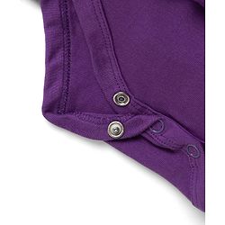 Babyhug 100% Cotton Knit Full Sleeves Heart Printed Frock Style Onesie With Bow Applique & Hairband - Violet