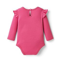 Babyhug 100% Cotton Knit Full Sleeves Onesie With Mama's Girl Print - Pink