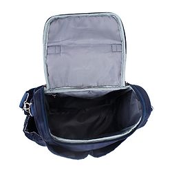 Babyhug 2-in-1 Quilted Sling cum Tote Diaper Bag for Travel - Spacious, Stylish, and Multifunctional| Adjustable Shoulder Strap| Insulated Bottle Pouches| Water Resistant| Carry Handle - Blue