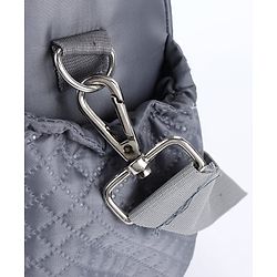 Babyhug 2-in-1 Quilted Sling cum Tote Diaper Bag for Travel - Spacious, Stylish, and Multifunctional| Adjustable Shoulder Strap| Insulated Bottle Pouches| Water Resistant| Carry Handle - Blue